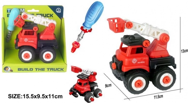 Šroubovacie hasičské auto 13 cm