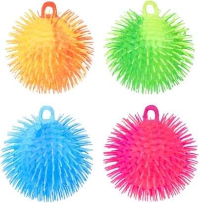 Antistresový mačkací silikónový loptička s bodlinkami 15 cm – 4 farby