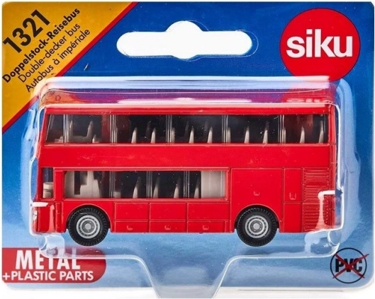 Dvojposchodový autobus SIKU – kovový model