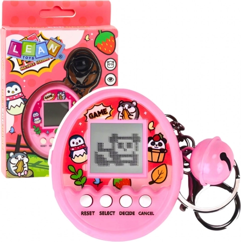 Tamagotchi prívesok Pet Egg ružový – elektronická hra pre deti