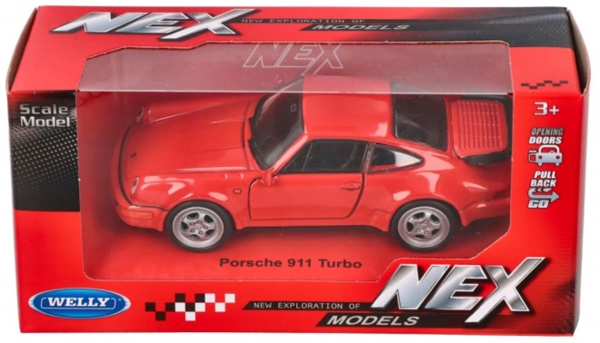 Kovový model Porsche 911 Turbo v mierke 1:36