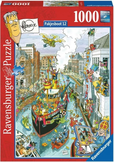 Puzzle svetové mestá na lodička, Ravensburger