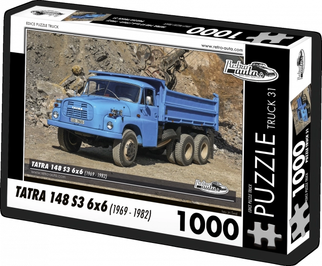 Retro-autá Puzzle Truck Tatra 148 S3 6x6 (1969 - 1982) 1000 Dielikov