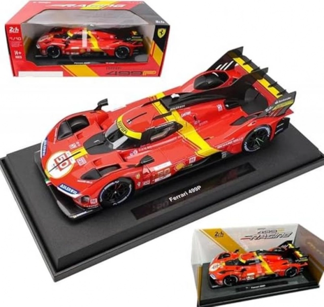 Kovový model Ferrari Racing 499P LMH červený