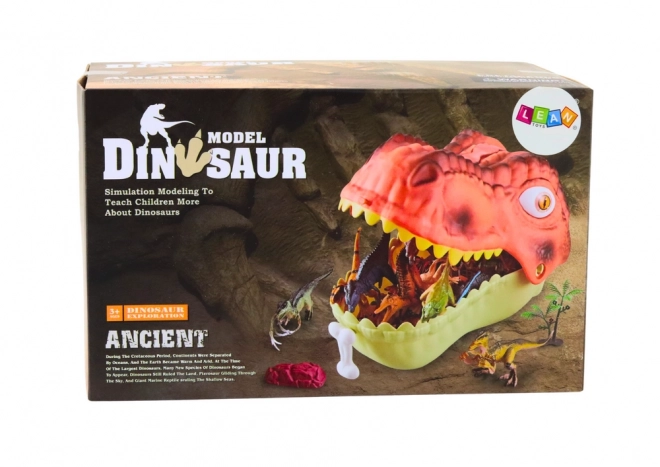 Súprava figúriek dinosaurov Veľký zelený dinosaurus 45 ks