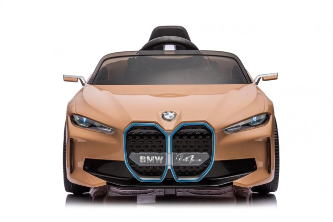 Detské elektrické auto BMW I4 zlaté 4x4