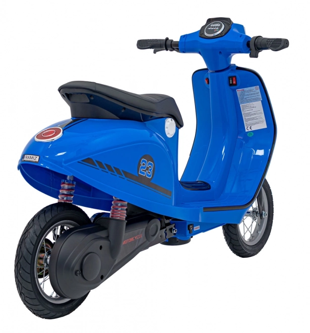Retro skúter modrý