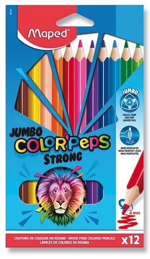 Pastelky MAPED Color'Peps Jumbo 12 ks