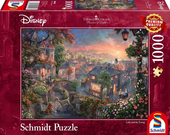 Puzzle SCHMIDT Dáma a Tramp 1000 dielikov