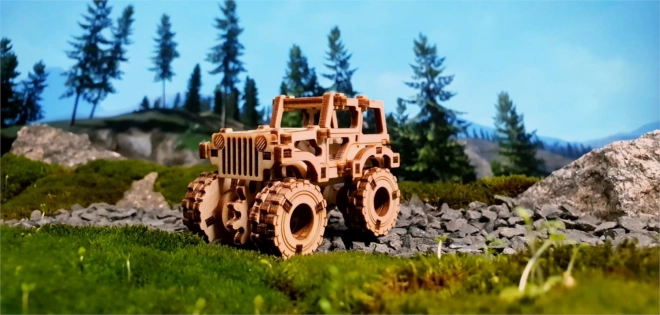 Drevené 3D puzzle Monster Truck Superfast