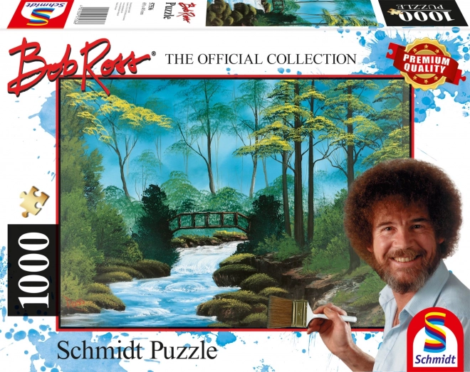 Puzzle Bob Ross: Osamotený most 1000 dielikov