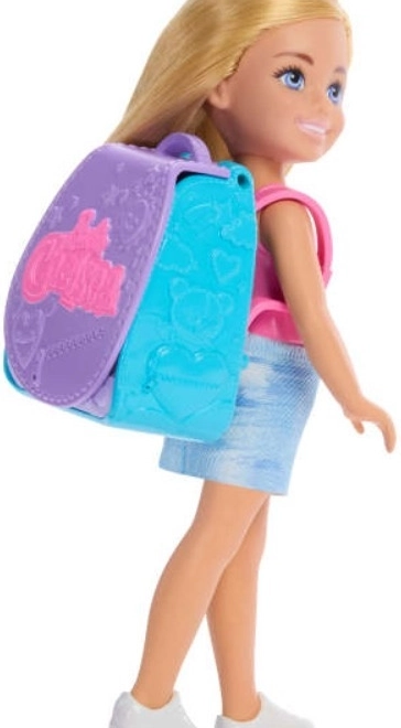 Bábika Barbie Chelsea s batohom a mačičkou