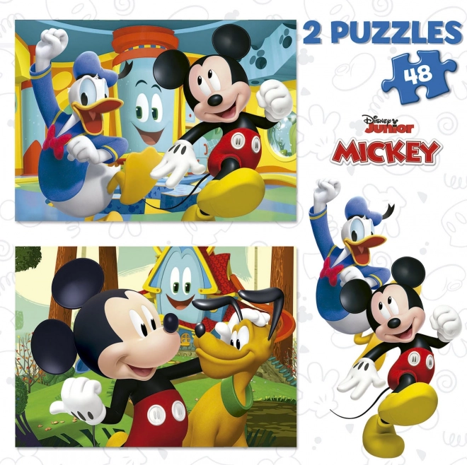 Puzzle Mickey Mouse: Zábavný park