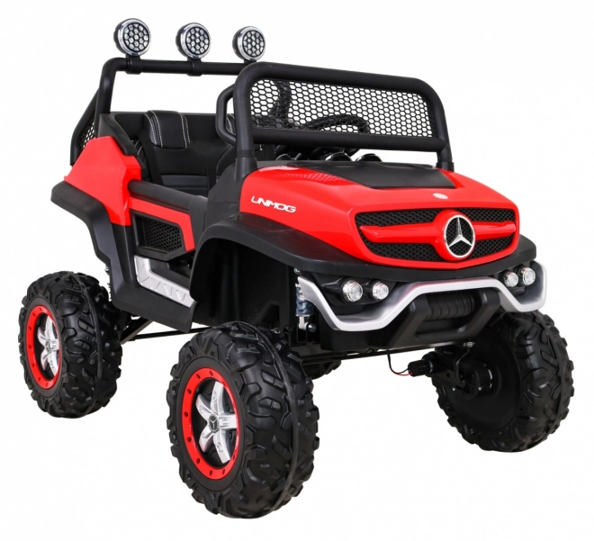 Mercedes Benz Unimog pre deti terénny červený