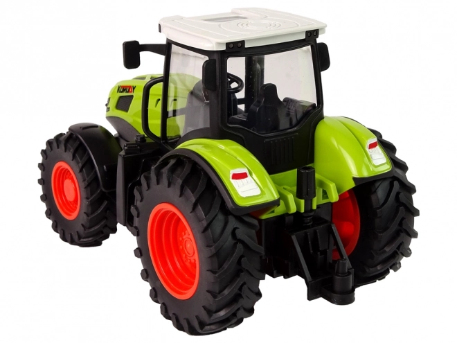 Zelený diaľkovo ovládaný traktor 1:24