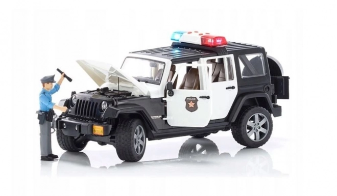 Jeep Wrangler Rubicon Policajný Auto s Figúrkou