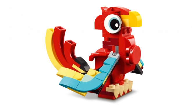 Červený drak Kreatívna stavebnica LEGO Creator 3v1