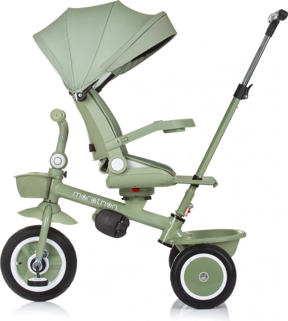 Detská trojkolka so strieškou Marathon 2v1 Pastel Green