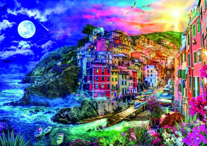 Spirálové puzzle Kouzelný záliv, Cinque Terre 1040 dielikov