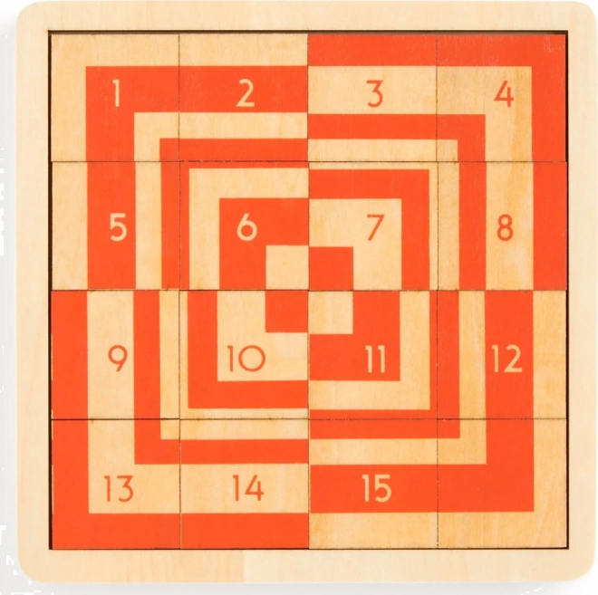 Posuvné drevené puzzle Frank Lloyd Wright: Imperial Hotel 2v1