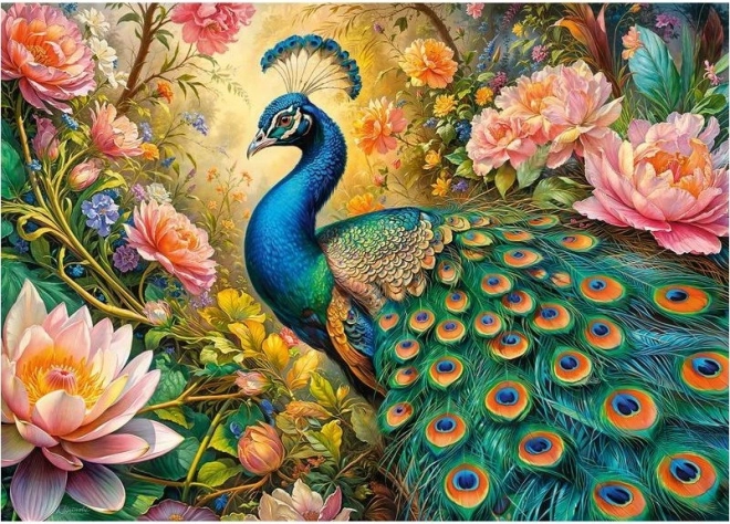 Puzzle Páv v raji 1000 dielikov
