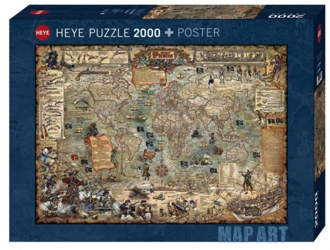 Puzzle 2000 dielikov - Svet pirátov