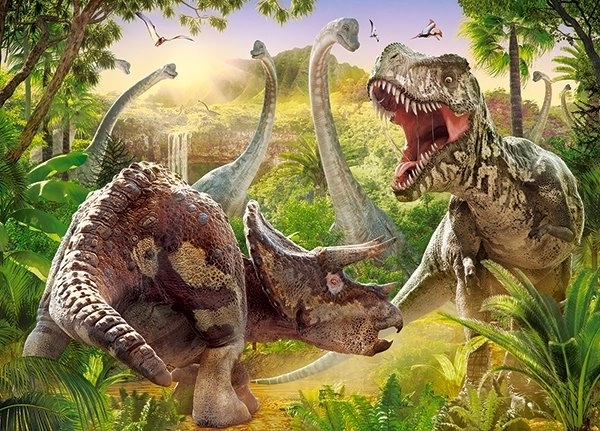 Castorland Puzzle Súboj dinosaurov 180 dielikov