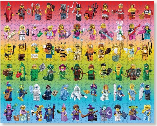 Puzzle LEGO Dúhove minifigurky 1000 dielikov