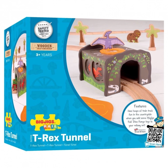 Bigjigs Rail Dinosaurí Tunel T-Rex