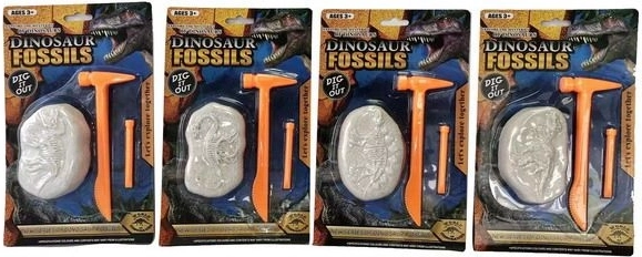 Fosília dinosaura DIY - vykopajte si vlastnú kostru