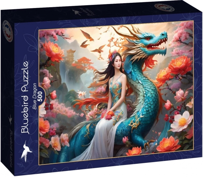 Bluebird Puzzle Modrý drak 500 dielov