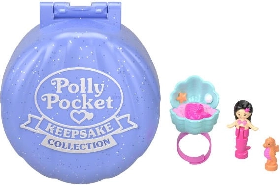 Figúrky Polly Pocket Súprava s prstienkom Morská panna