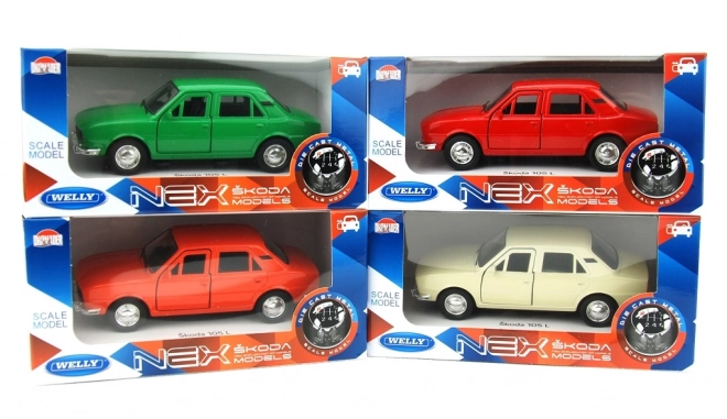 Model auta Škoda 105 L 1:34 zelená