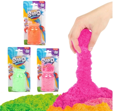 Kúzelný tečúci piesok – tvorivá tvarovacia hmota, 25 g, 3 farby