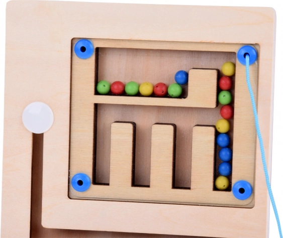 Drevená Magnetická Montessori Hračka s Guľôčkami