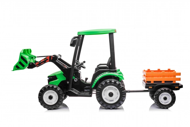 MEGA Traktor D68 s prívesom zelený