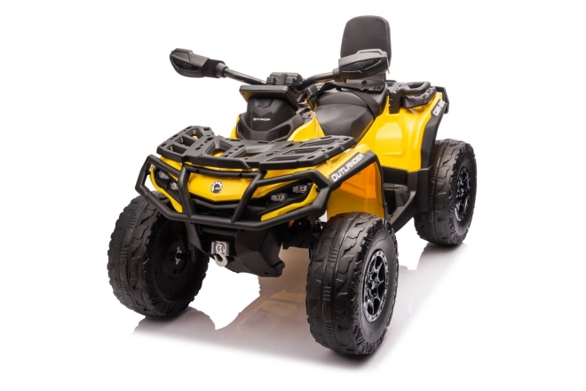 Detská štvorkolka Can Am Outlander ATV žltá
