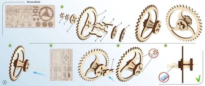 Mechanická drevená krabička 3D puzzle UGEARS