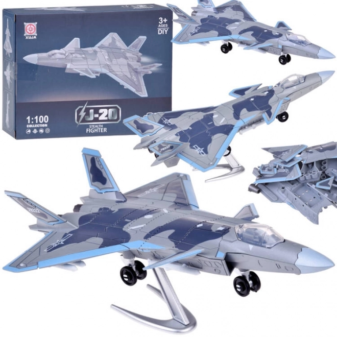 Stavebnica Bojové Lietadlo J-20 Model 1:100