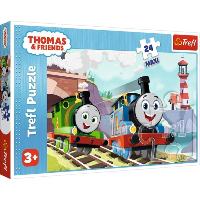 Puzzle 24 Maxi Thomas a Percy na koľajniciach