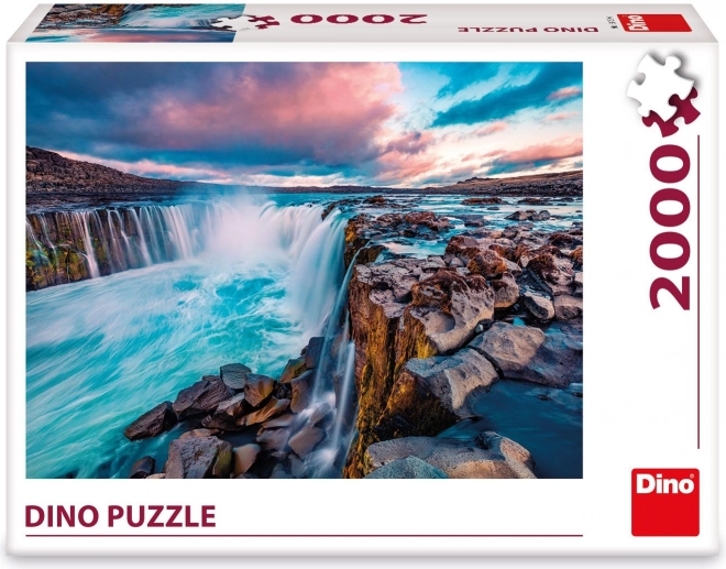 Puzzle Vodopád Selfoss 2000 dielikov