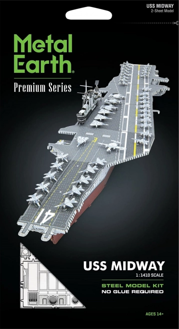 Kovová 3D puzzle USS Midway z kolekcie Metal Earth