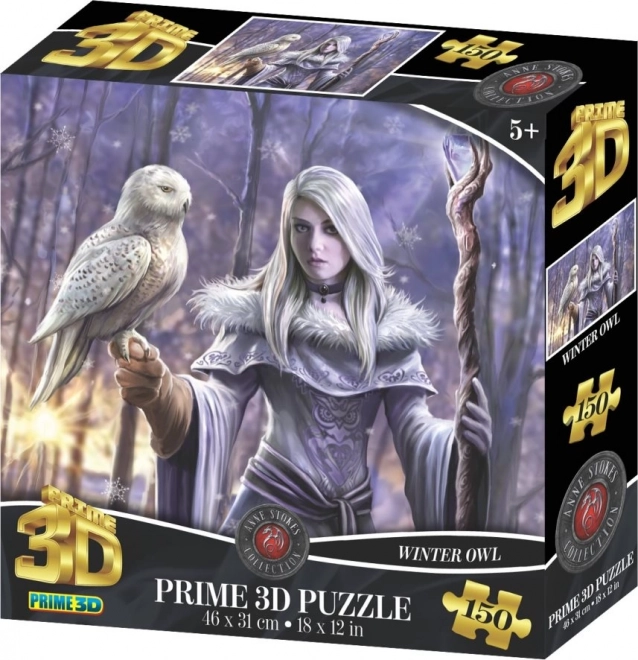 3D puzzle zimná sova 150 dielikov