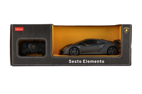 RC šedé auto Lamborghini Sesto Elemento na diaľkové ovládanie