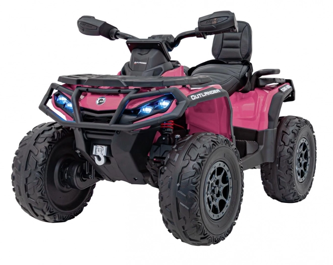 Ružová štvorkolka Can-Am Outlander ATV