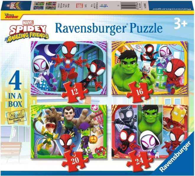 Ravensburger Puzzle Spidey a jeho úžasní priatelia 4v1