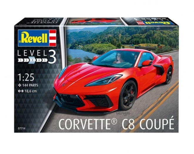 Plastikový model auta Corvette C8 Coupé 1/25