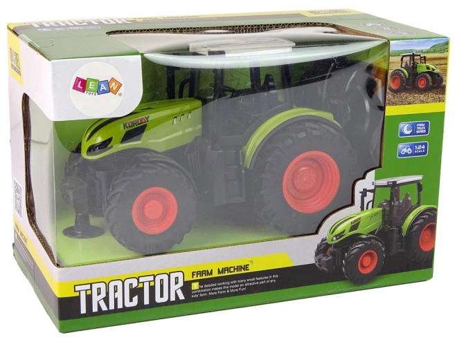 Zelený diaľkovo ovládaný traktor 1:24