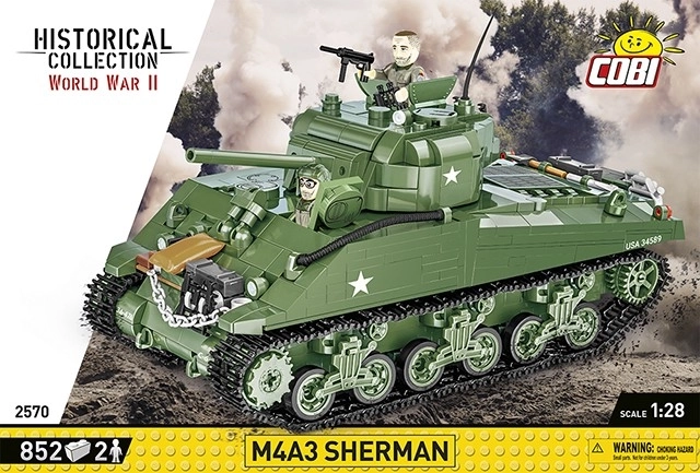 II WW M4A3 Sherman Tank 1:28