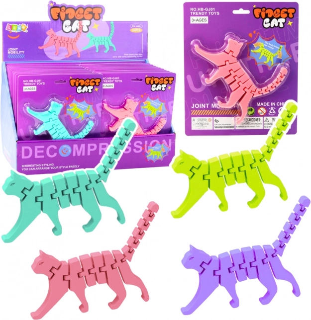 Puzzle Mačka Fidget 3D Skladačka